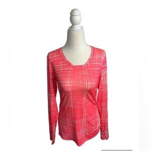 Brooks Long Sleeve Neon Pink Running Activewear Shirt sz M